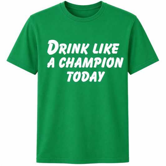 🍀Drink Like a Champ – Green T-Shirt